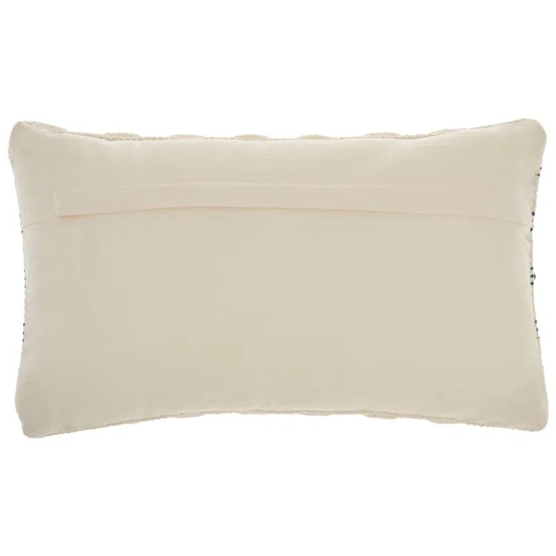 Mina Victory GC384-012020 Textured Cotton Blend Throw Pillow