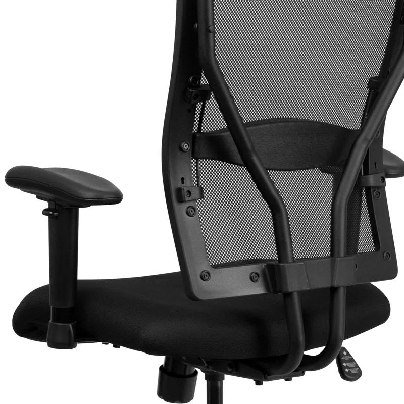 Flash Furniture Hercules Big & Tall 400 lb. Rated Mesh Ergonomic Drafting Chair w/ Adjustable Arms