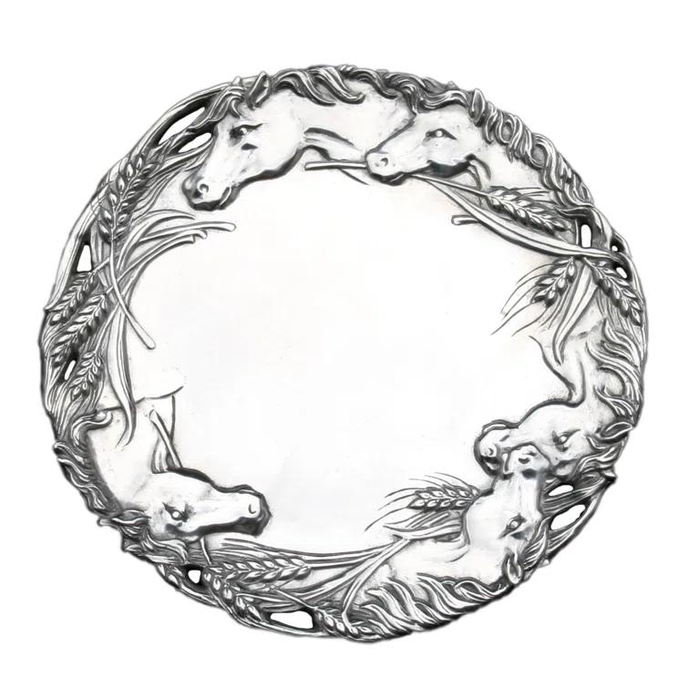 Arthur Court Designs Equestrian Metal Tray