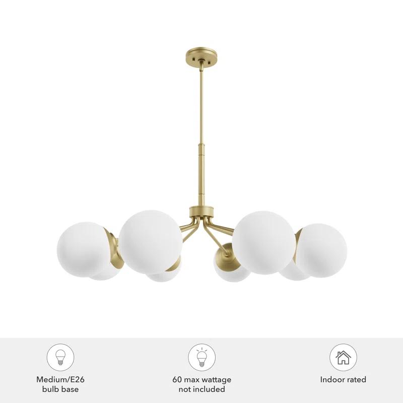 Hunter Fan Hepburn 8 - Light Sputnik Modern Linear Chandelier
