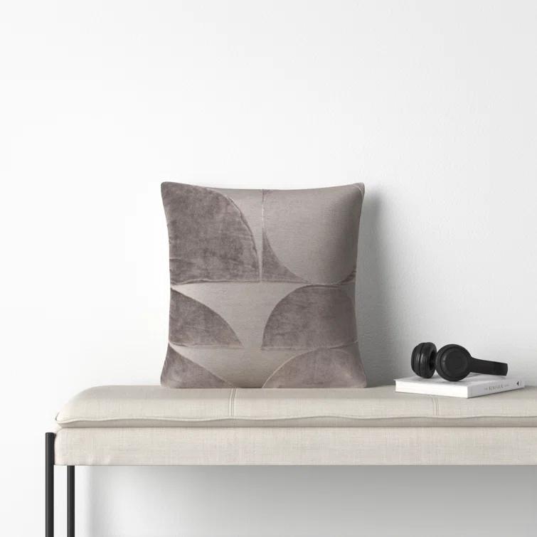 Joshelin Embroidered Cotton Throw Pillow