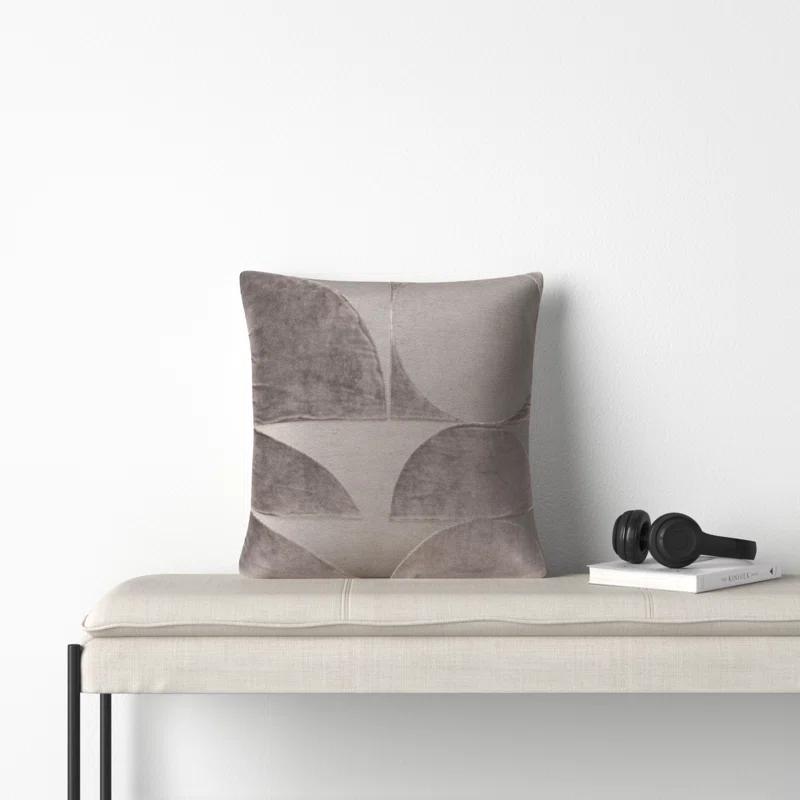 Joshelin Embroidered Cotton Throw Pillow