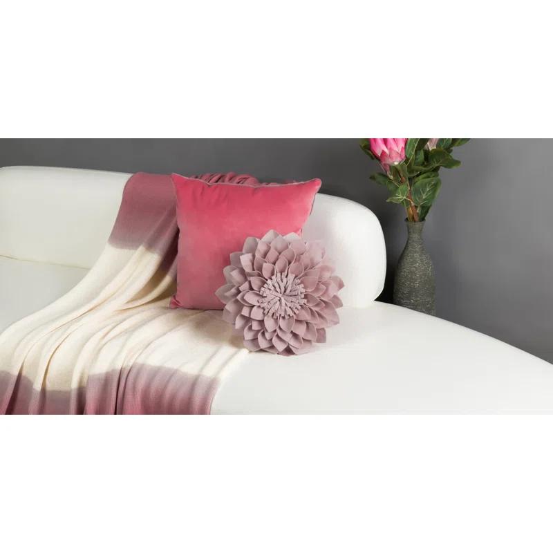 JWH 3D Floral Throw Pillow Floral Throw Pillow