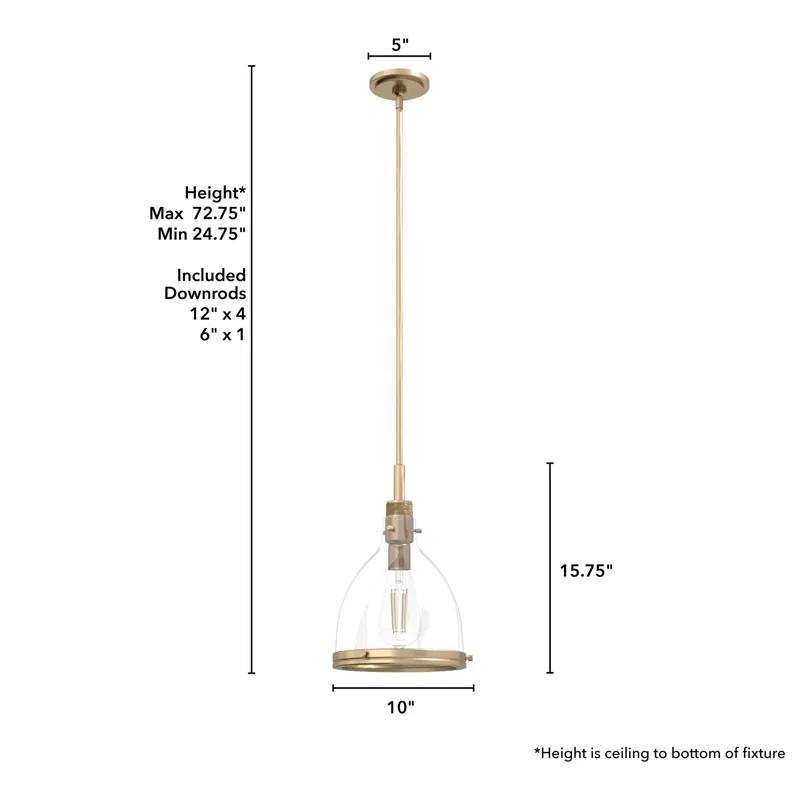 Van Nuys 1 Light Bell Pendant