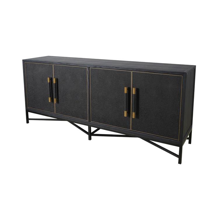 Meera 76" Wide Wood Sideboard