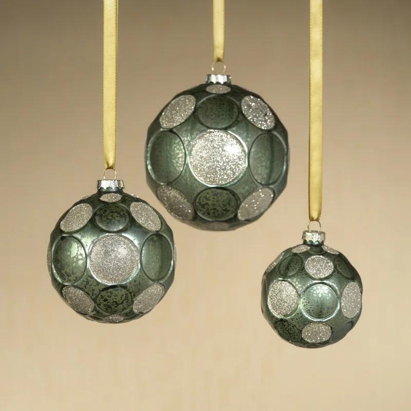 Rosdorf Park Serenity 6-Piece Set Matte Frosted Glass Ball Ornaments | Wayfair