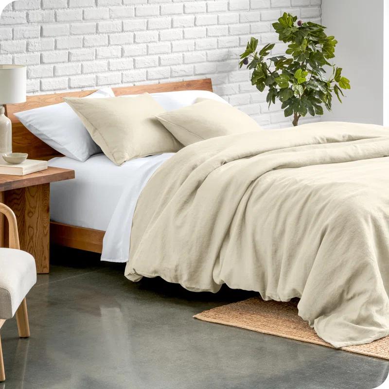 Bare Home Linen Duvet Cover Set
