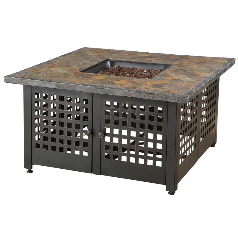 Endless Summer Elizabeth by Endless Summer, Square LP Gas Fire Pit