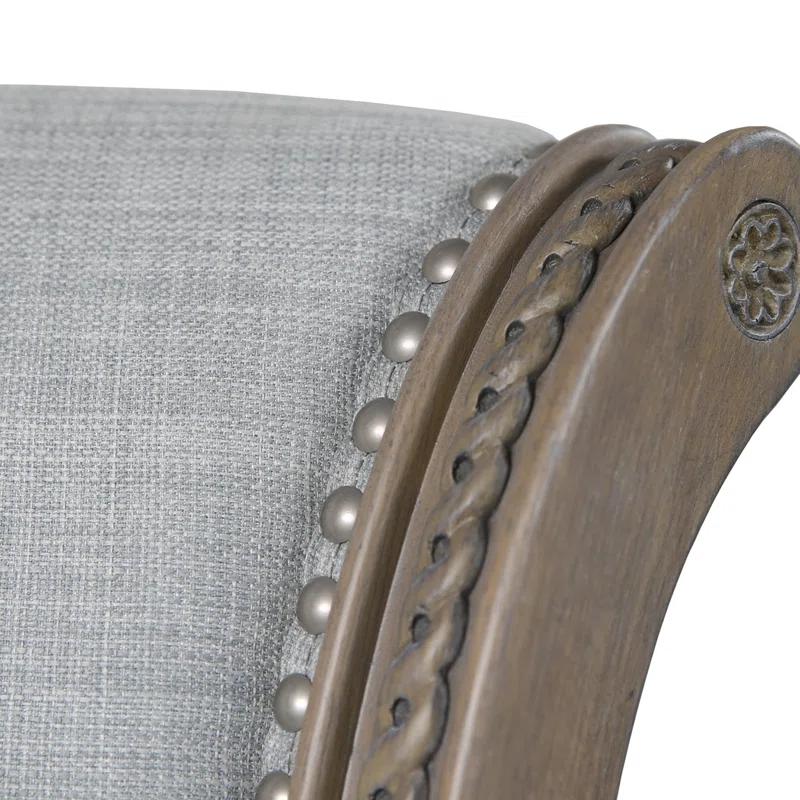 Ophelia & Co. Ted High Back Solid Wood Swivel Bar Stool