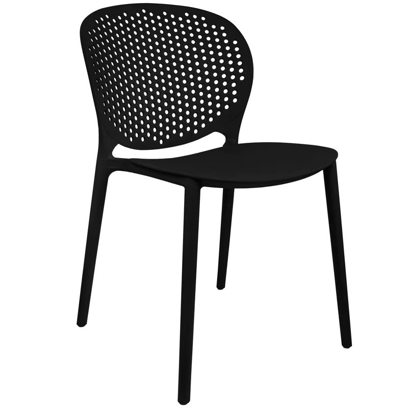 Outdoor Stacking Dining Side Chair (Set of 2)