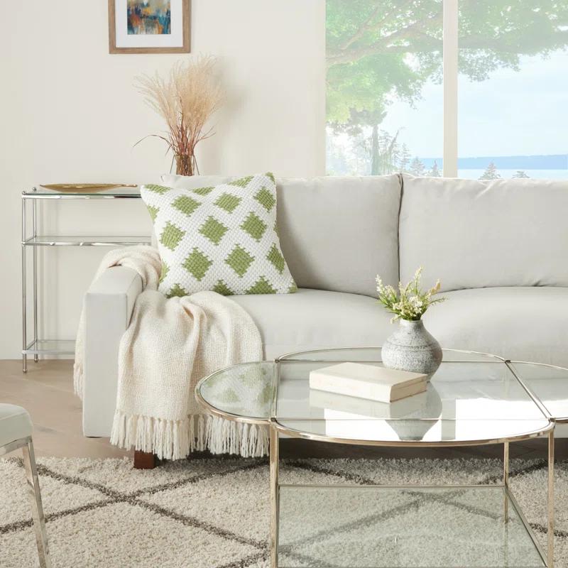 Geometric Cotton Throw Pillow