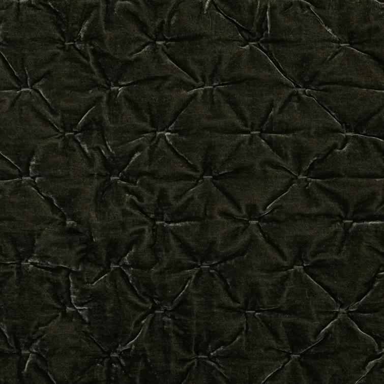 Stella Faux Silk Velvet Classic Chic Modern Rustic Romantic Western 1 Piece Quilt