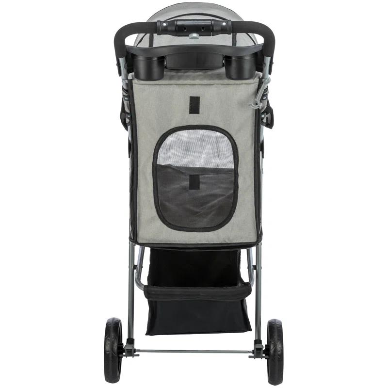 TRIXIE TRIXIE Dog Stroller for Small Dogs and Cats, Lightweight and Compact Pet Stroller