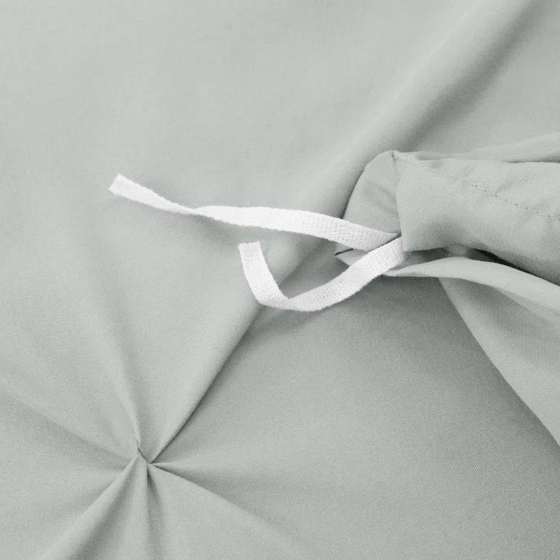 Nestl Double Brushed Pleated Duvet Cover Set