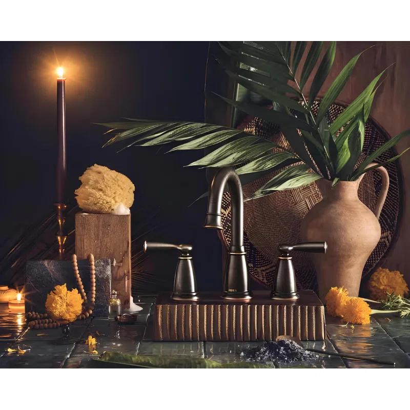 Moen 84947-BRB Moen Banbury 8 In. Widespread Double Handle High-Arc Bathroom Faucet In Mediterranean (Valve Included)