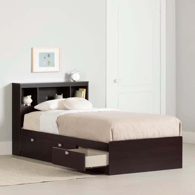 South Shore Spark Twin Mate's & Captain's Bed with Drawers