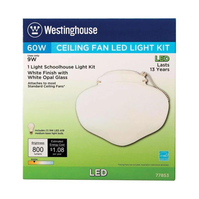 Westinghouse Lighting 8.25'' 1 - Light Schoohouse Ceiling Fan Light Kit