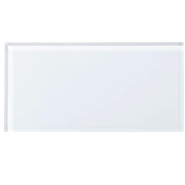 WS Tiles® 3'' W x 6'' L Glass Peel and Stick Subway Tile