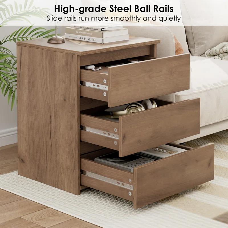 Bozidar 3 - Drawer Nightstand (Set of 2)