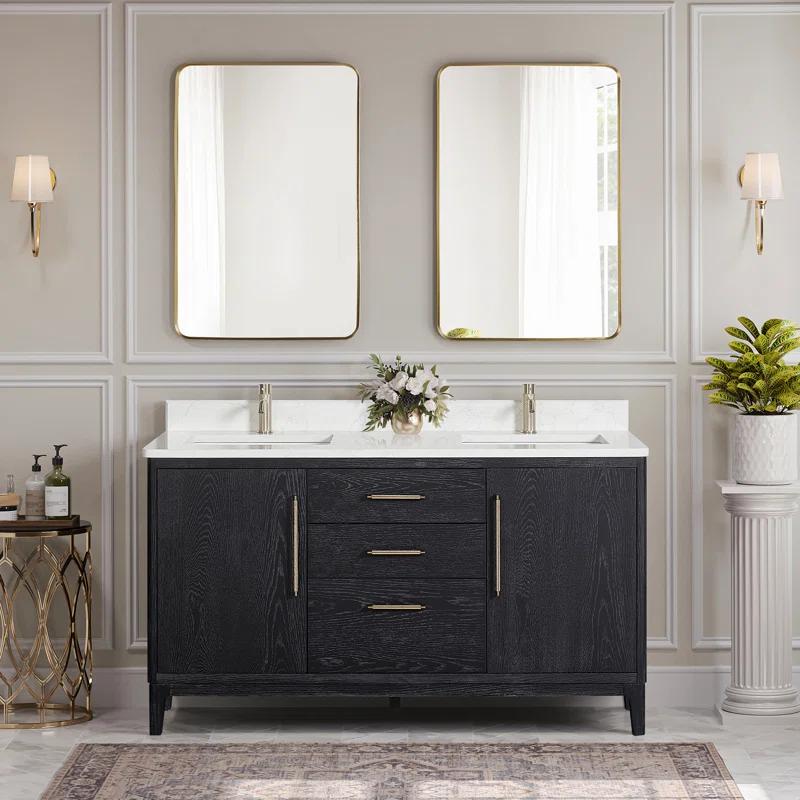 Langosta 60'' Free Standing Double Bathroom Vanity with Top
