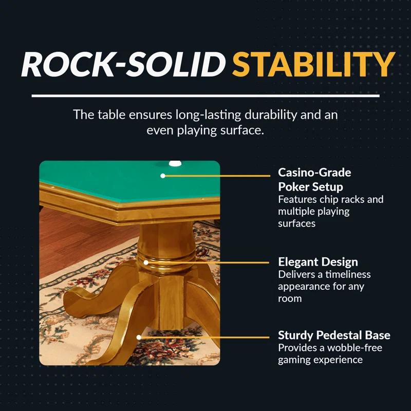 Hathaway Games Kingston 48" 8 - Player Poker Table