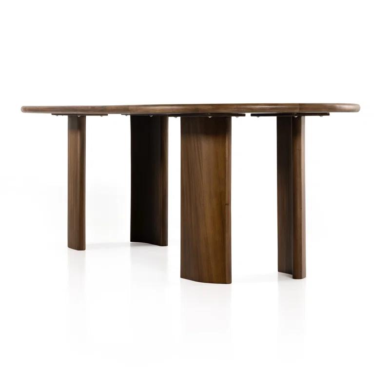 Nausica Oval Dining Table - Dark Brown