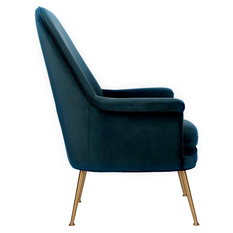 Everly Quinn Velvet Armchair