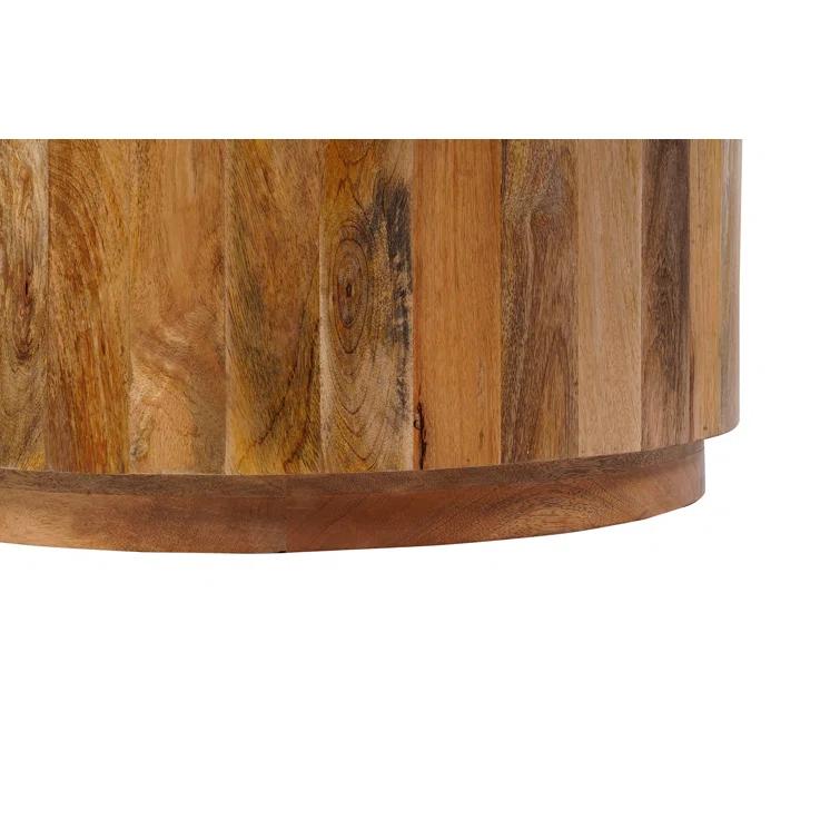 Vivenne Mango Wood Drum Coffee Table