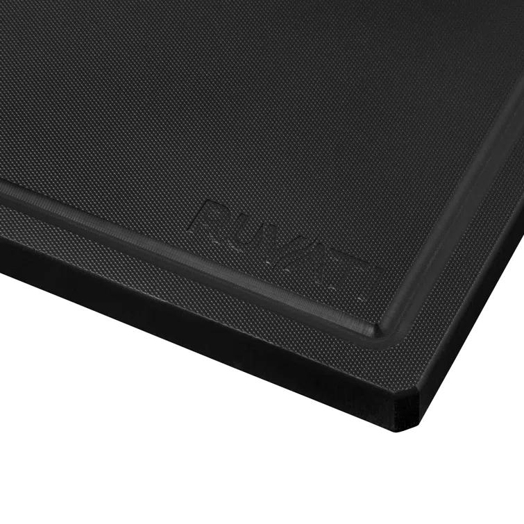 Ruvati Ruvati 17 x 11 inch LedgeFit Black Resin Replacement Cutting Board for Ruvati Workstation Sinks