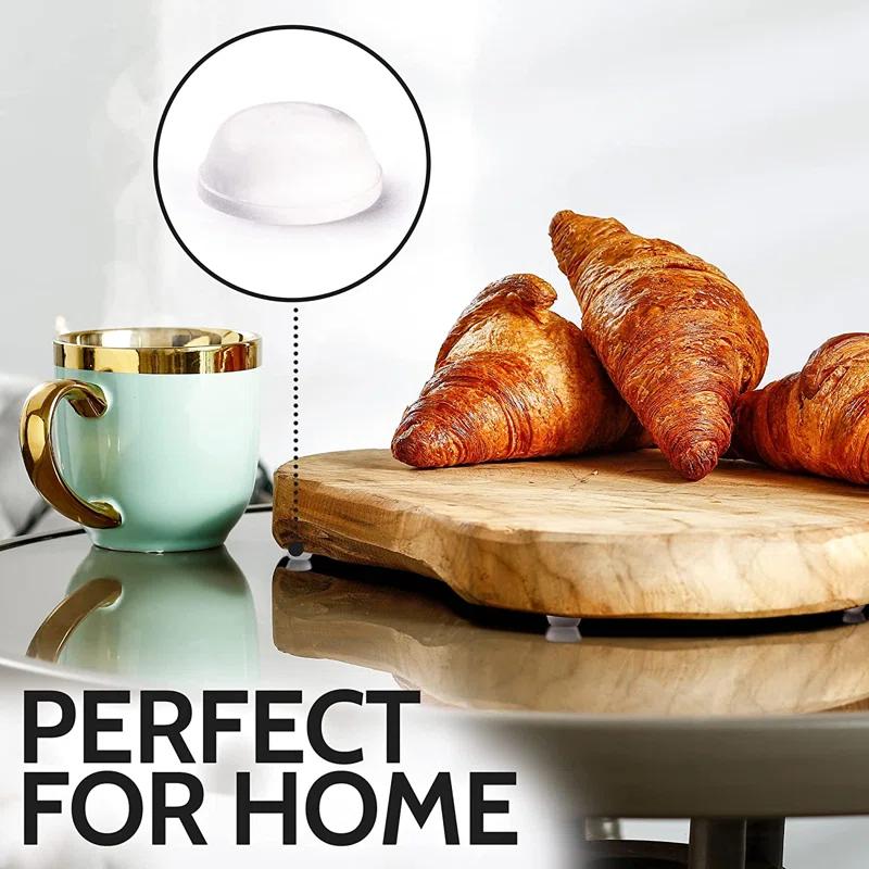 Zulay Kitchen Zulay Home Cabinet Bumpers Clear Adhesive Small Rubber Stoppers - 50 Pack (Set of 50)