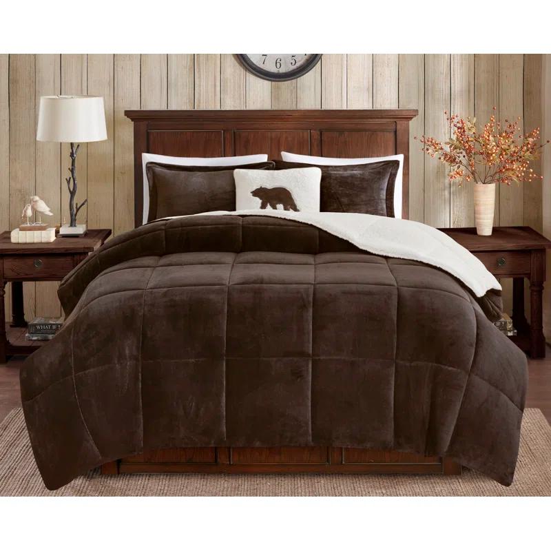 Woolrich Woolrich Alton Plush to Sherpa Down Alternative Comforter Set