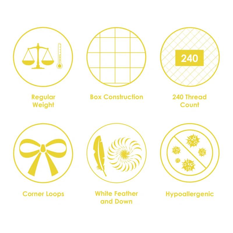 Canadian Down & Feather Company White Feather And Down Duvet