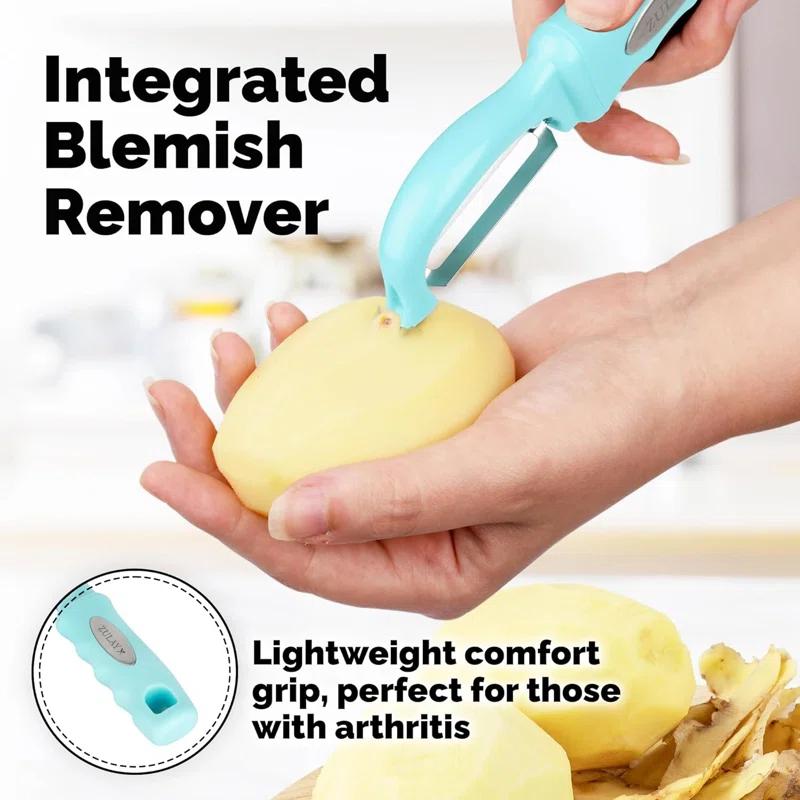 Zulay Kitchen Zulay Kitchen Premium Vegetable Peeler For Kitchen - Swivel Peeler With Razor Sharp Stainless Steel Blades & Strong Ergonomic Handle