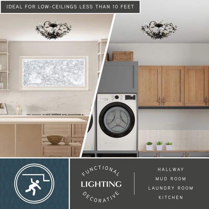 Kelly Clarkson Home Michelle LED Semi Flush Mount