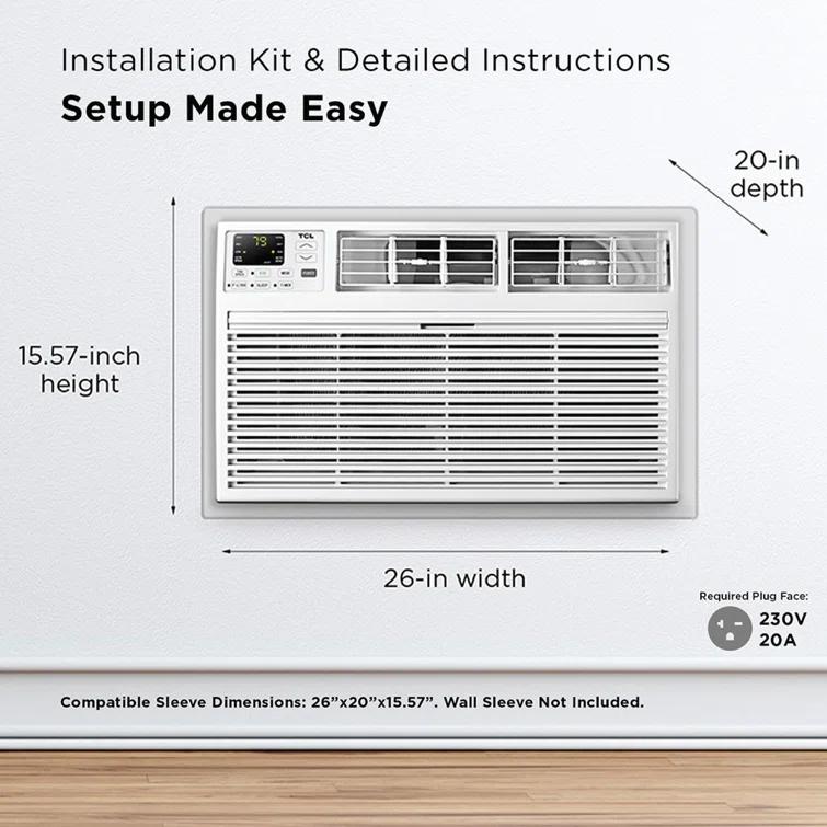 TCL TCL 8,000 BTU Smart Through-the-Wall Air Conditioner with Heat