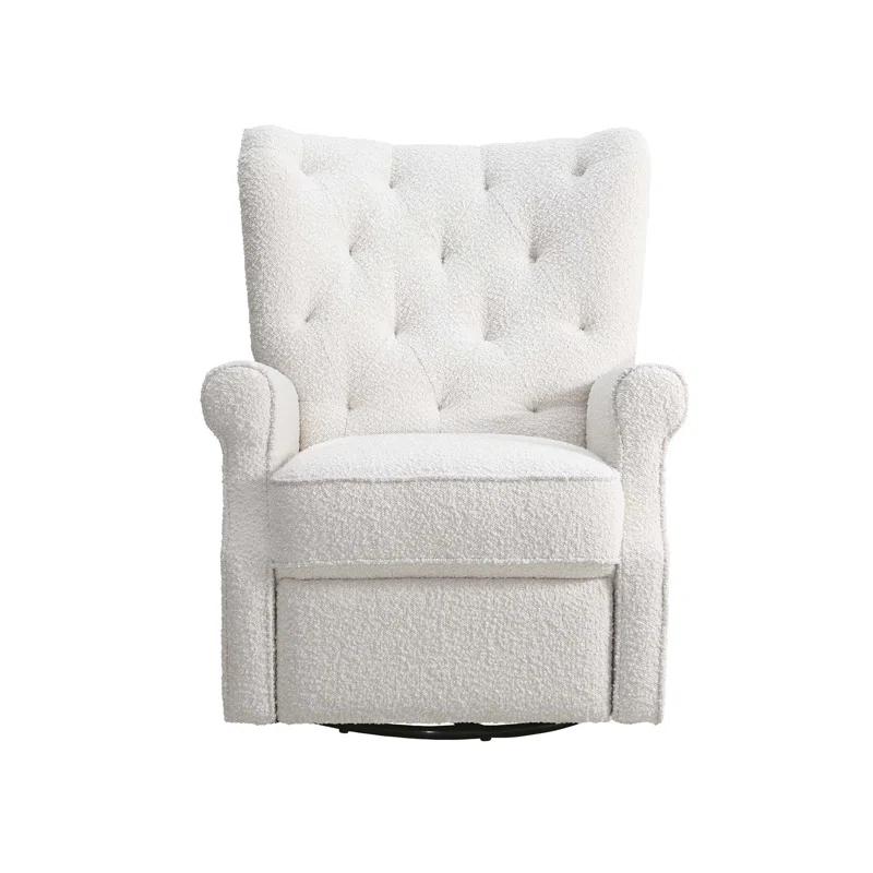 Second Story Home Alice Wingback Swivel Recliner