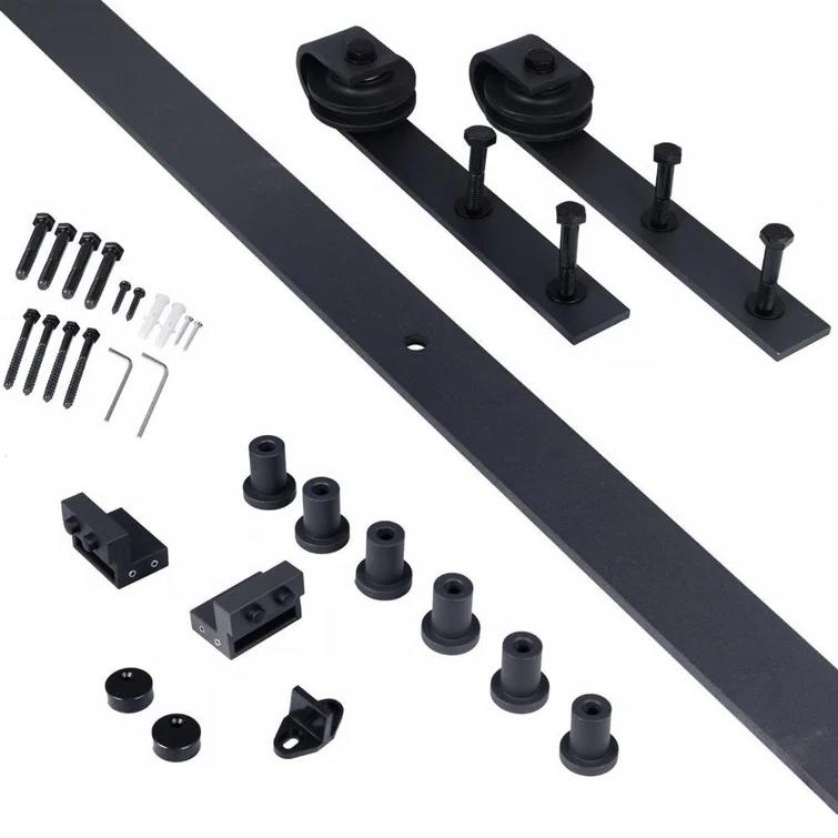 Calhome Hollow Core Oak Finished PVC Composite Interior Sliding Barn Door with Hardware Kit