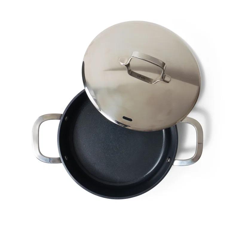 Alva Alva Maestro 3.5 Qt. Premium Nonstick Ceramic Frying Pan with Lid - Non Toxic and Oven Safe