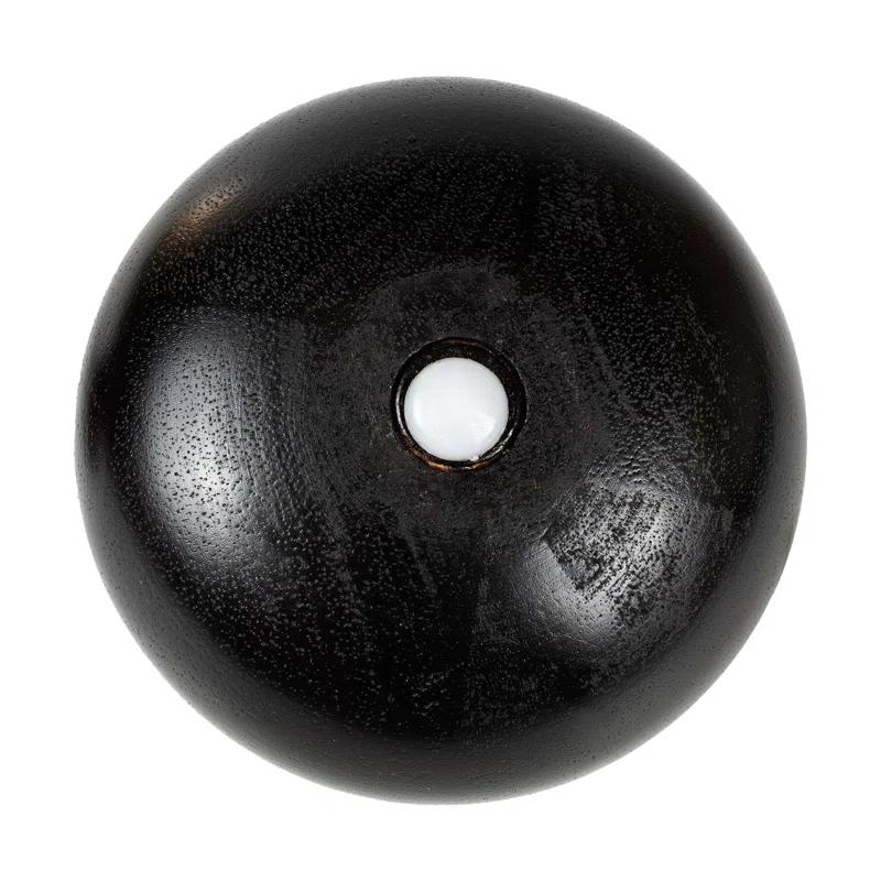 Outwater 4-1/2in H x 4-13/16in Diameter Stained Espresso Solid Hardwood Bun Foot Leg Pack of 4 (Set of 4)