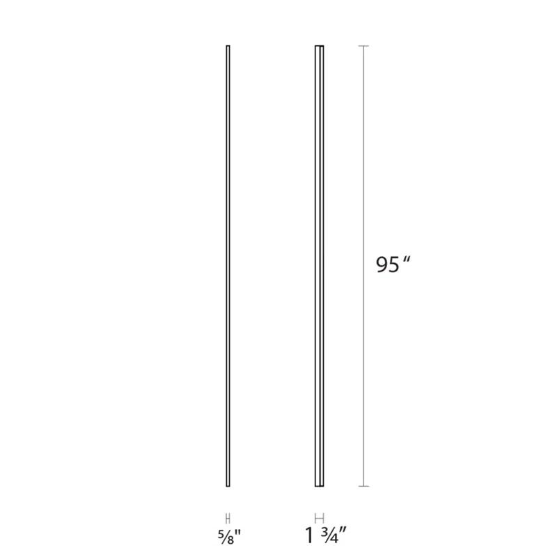 Stiletto Lungo Dimmable LED Bath Bar