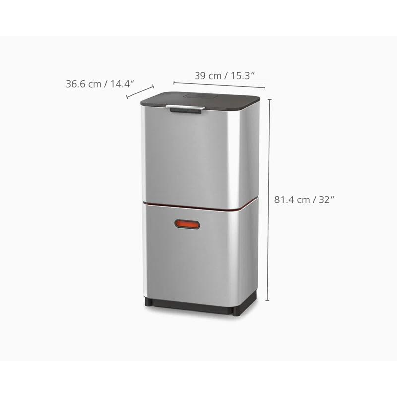 Joseph Joseph Totem Waste & Recycling Dual Kitchen Trash Can