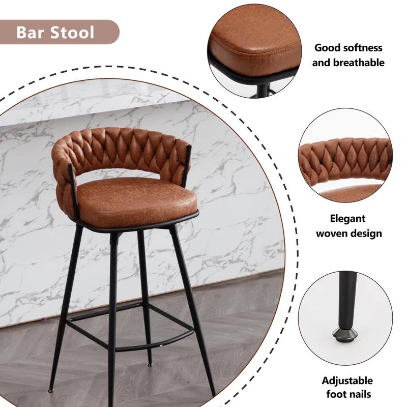 Kymberlynn Swivel Bar Stool (Set of 2)