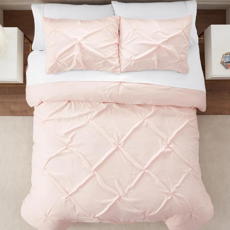 Serta Simply Clean Microfiber 3 Piece Duvet Cover Set