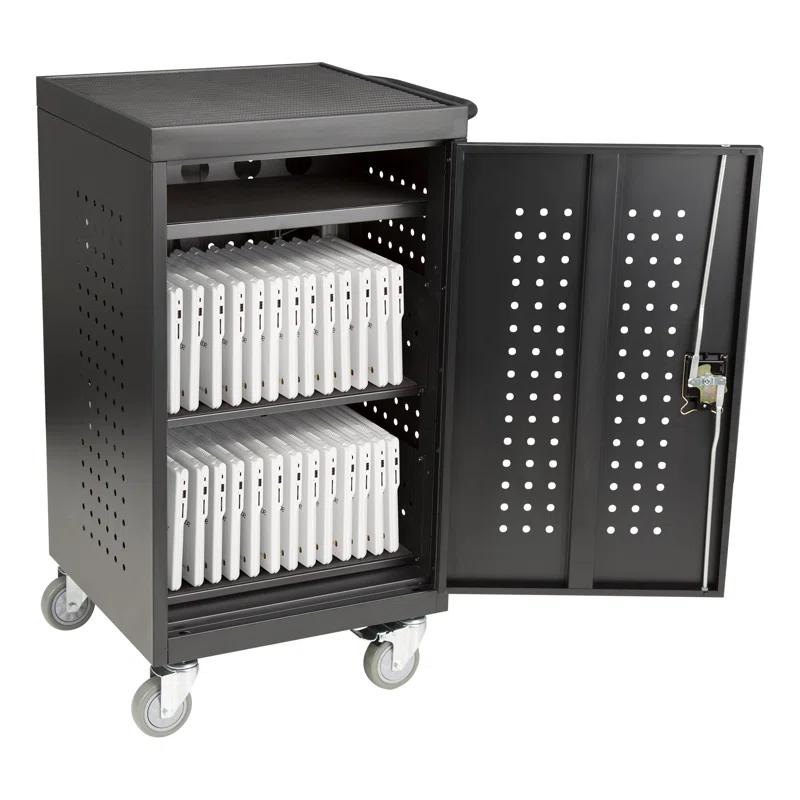 Learniture 30-Device Lockable Mobile Charging Station for Laptops and Tablets