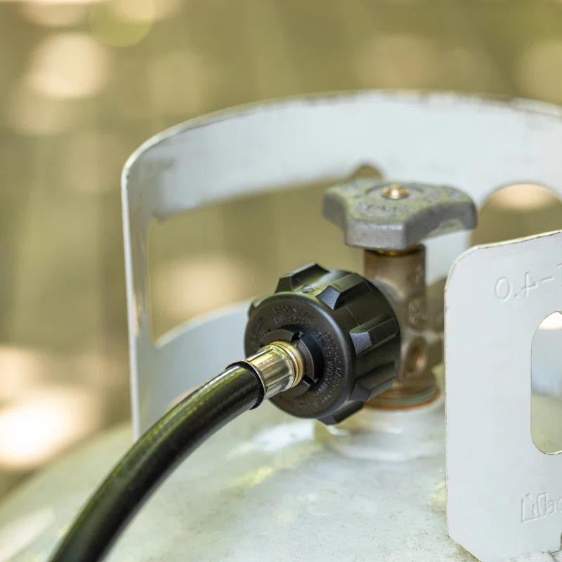 Royal Gourmet Royal Gourmet 5 Feet Propane Hose Adaptor, 1 Lb Portable Appliance to 20 Lb Lp Tank Converter with Type 1 Connection, Black