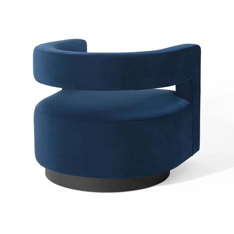 Modway Modway Spin Cutaway Performance Velvet Swivel Armchair