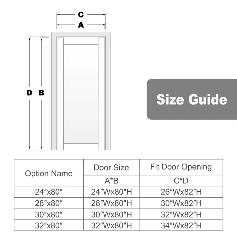 ARK DESIGN 1 Lite Mirrored Prefinished Door Slab Solid Manufactured Wood Core Standard Door