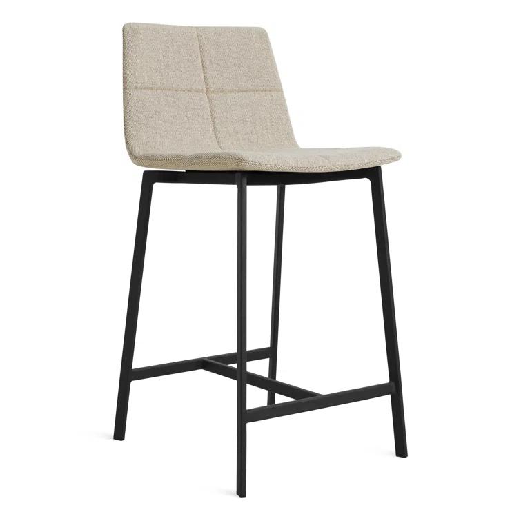 Blu Dot Between Us Upholstered Counter Stool with Metal Frame