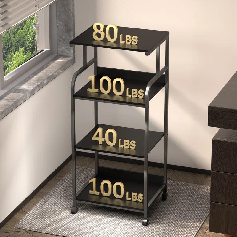 44'' H x 20.5'' W Printer Stand with Wheels