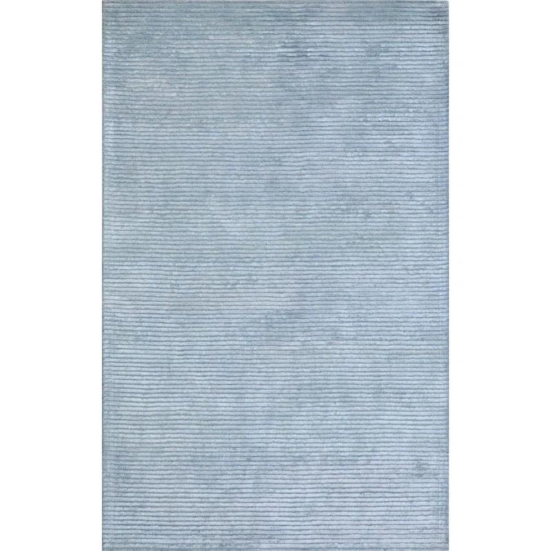 Pasargad Edgy Tufted Wool/Synthetic Blue Area Rug | Wayfair